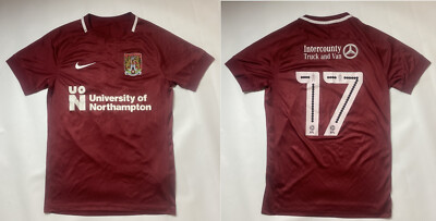 Northampton Town #17 home shirt jersey NIKE 2018-2019 The Cobblers adult  SIZE S UK