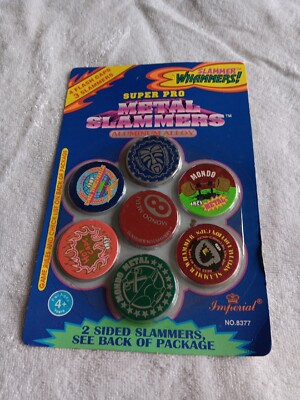 Pog Super Pro Metal Slammers Whammers! 4 flash caps 3 slammers, Aluminum Alloy 