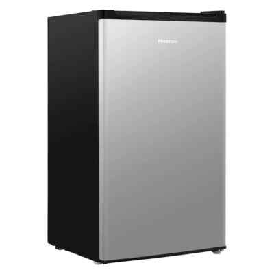 Hisense 3.3 CU. FT. Single Door Silver Compact Refrigerator | eBay