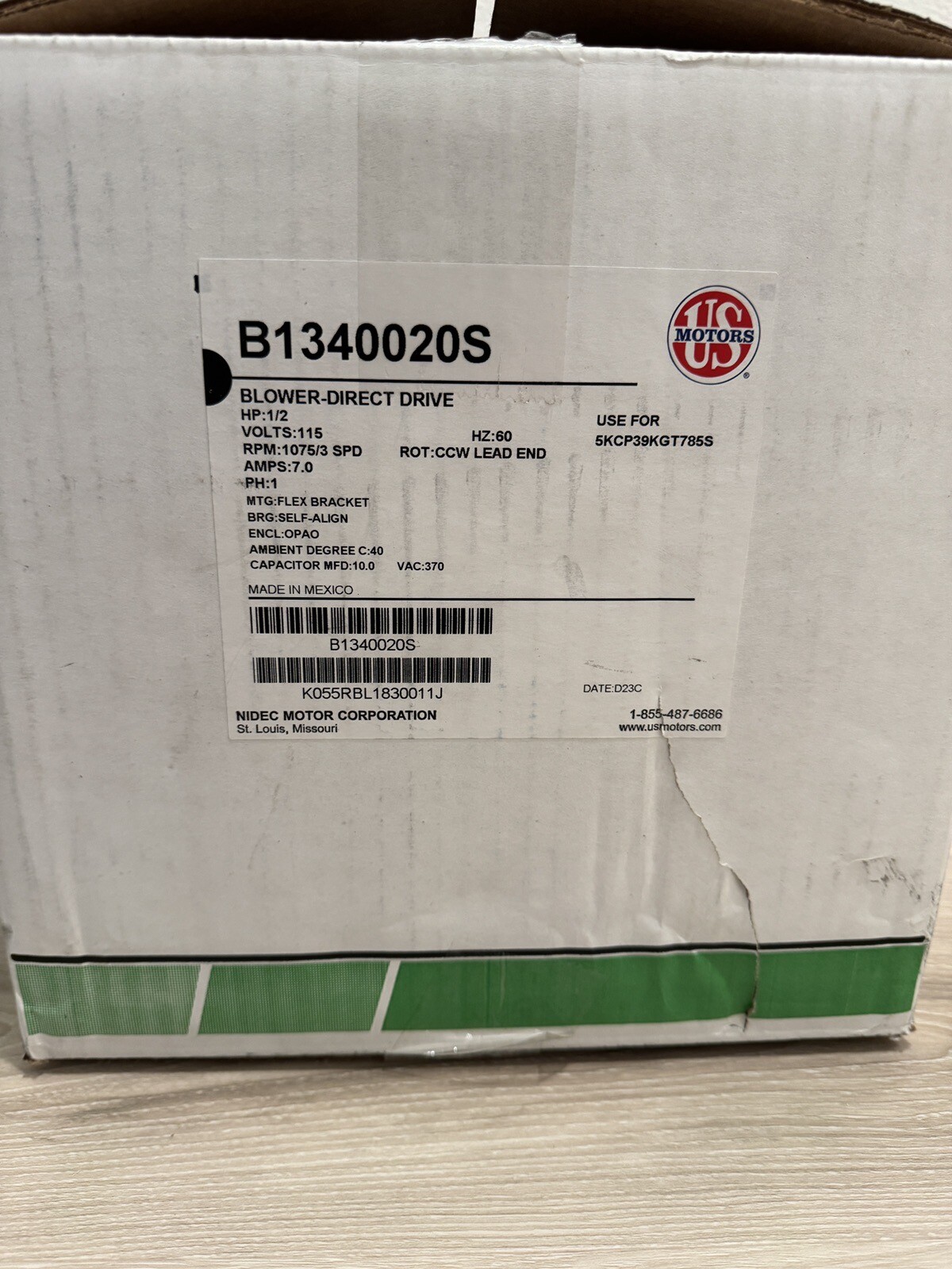 B1340020S Goodman OEM Replacement Furnace Blower Motor 1/2 HP eBay