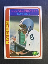 1978 Topps Football Ray Guy Oakland Raiders Card #260 Hall of Famer (c)