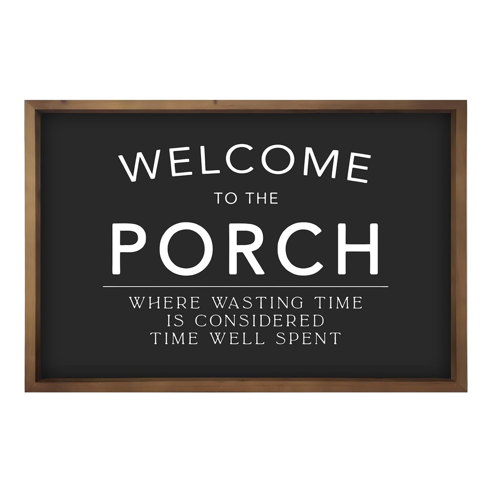 To Our Porch Sign Wooden Front Porch Wall Decor Outdoor Rustic