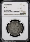 1908-S 50C Barber Half Dollar NGC G 6