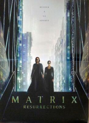MATRIX RESURRECTIONS - KEANU REEVES / WACHOWSKI - ORIGINAL REGULAR MOVIE POSTER