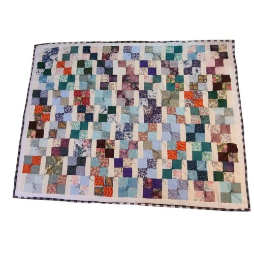 Handmade Twin Size Quilt 64"×89"