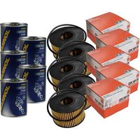 5X Original Mahle / Knecht ÖLfilter OX 191D + 5X SCT Motor Flush MotorspüLung