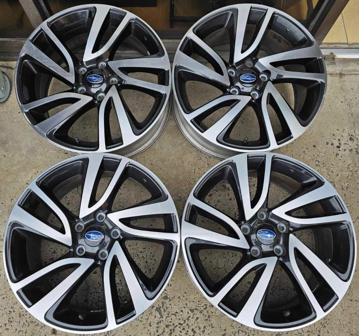 4x Genuine 2016 Subaru Wrx / Levorg Oem Wheels Good Condition 18x7