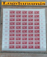 Planche Timbre N° 1642 50 Timbres 1970 40 C. 43e Congrès Philatéliques à Lens