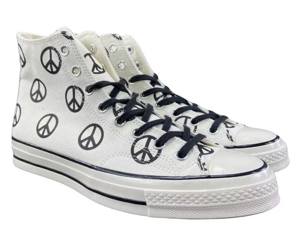 Mens Chuck Taylor All Star HI Ukraine Peace Shoes 167912C Mens 10.5 | eBay