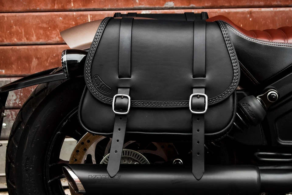 SACOCHE EN CUIR POUR CÔTÉ DROIT 2018–2024 INDIAN SCOUT BOBBER , SCOUT ROGUE - Photo 3/4