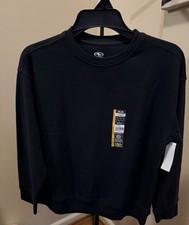 NWT Size Large 10-12 HUSKY Athletic Works Boys Fleece Sweatshirt Black NEW