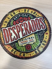 Desperados Bier Schild Holzschild Kult Bar Deko Kneipe Vintage 20cm Durchmesser
