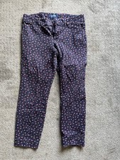 Old Navy Purple Floral Pixie Ankle Pants Women Size 8 Regular Pockets