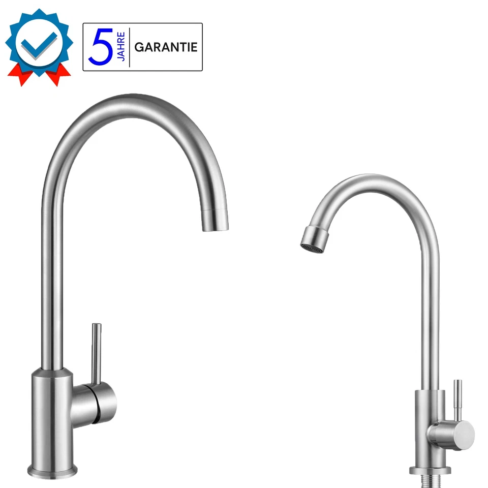 CECIPA MAX Küchenarmatur Wasserhahn Mischbatterie Spültischarmatur Edelstahl Küche Amatur