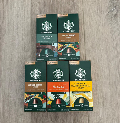 Starbucks Nespresso Capsules x50 Original - Espresso, Pike Place, Colombia