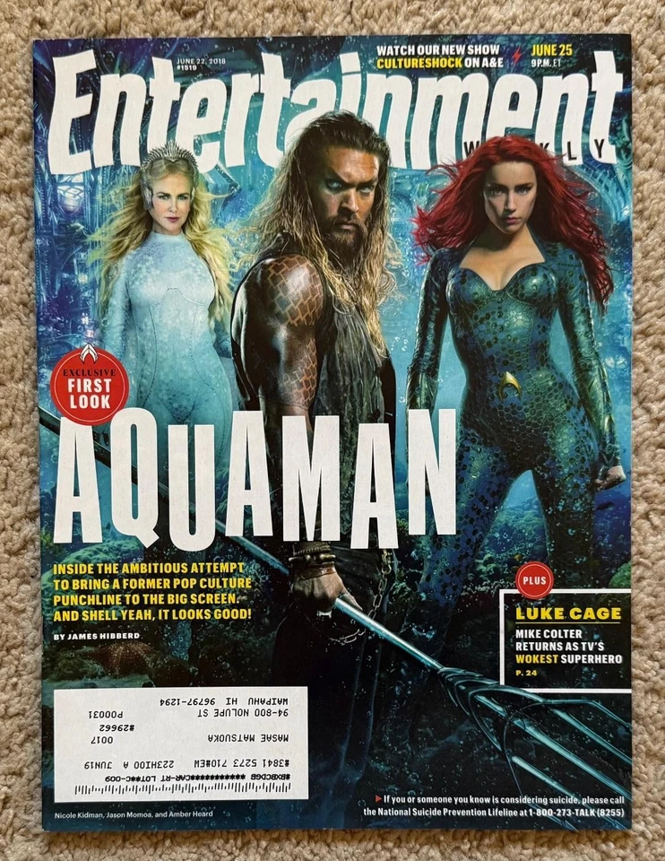 LOT (4) Entertainment Weekly! JULIA ROBERTS!! AQUAMAN!! SUICIDE SQUAD!! MADMAX!! - Image 2 of 4