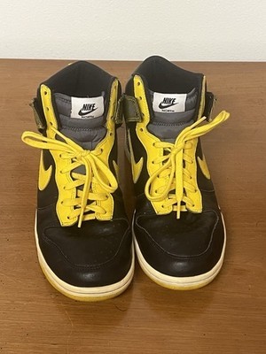 Nike Dunk High Black Varsity Maize - 317982-071 size 8 mens
