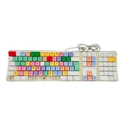 Apple A1048 USB Tastatur QWERTZ | Logickeyboard Logic Pro / Studio Bunt