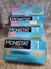 3-Pack Monistat 1 Day Yeast Infection Treatment Vaginal Antifungal (Z2)