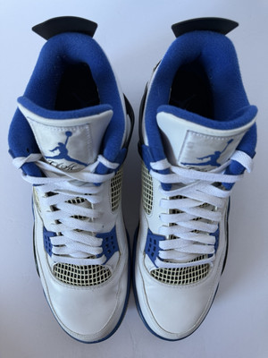 Nike Air Jordan 4 Retro Motorsports 308497-117 Mens size 13 White
