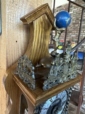 Howard Miller Atlas Dutch Wall Clock Hermle 261 Weight Driven