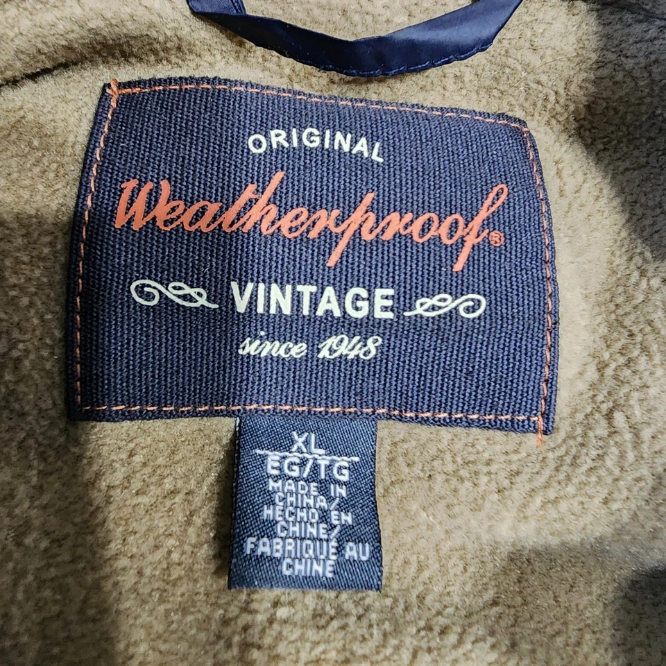 Weatherproof Puffer Vest Mens XL Fleece Lined Layering Fall Winter Blue Coat   - Image 2 of 4