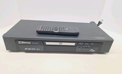 Emerson EWD7002 DVD Player TruSurround DTS Digital Out Black DVD CD RCA S-Video