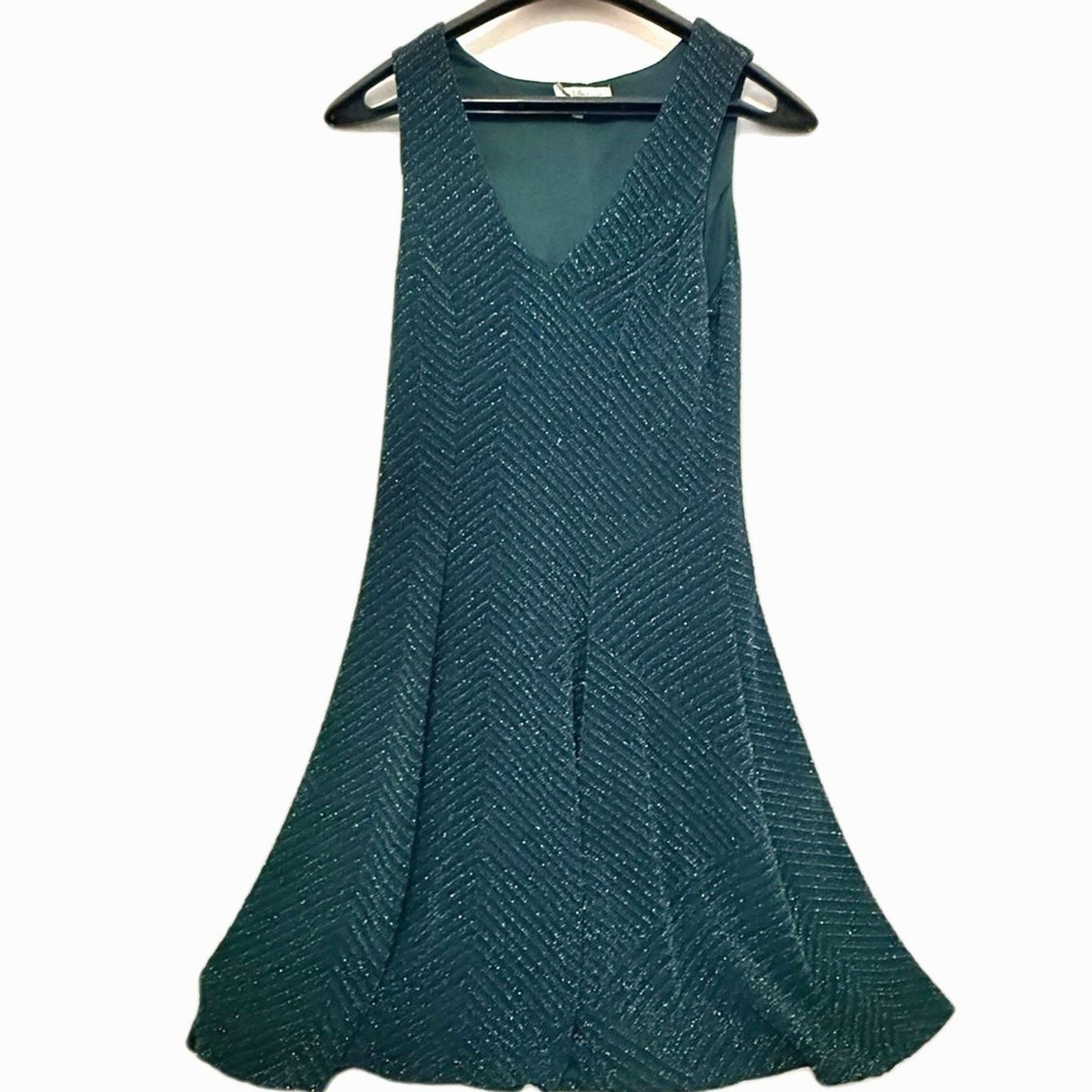 Charlotte Russe Mini Sleeveless Dress Women's Small Green V-Neck Sparkly |  eBay