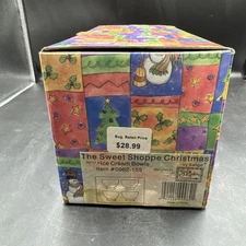 Set of 4 Sango The Sweet Shoppe Pedestal Ice Cream Bowls Sue Zipkin NIB