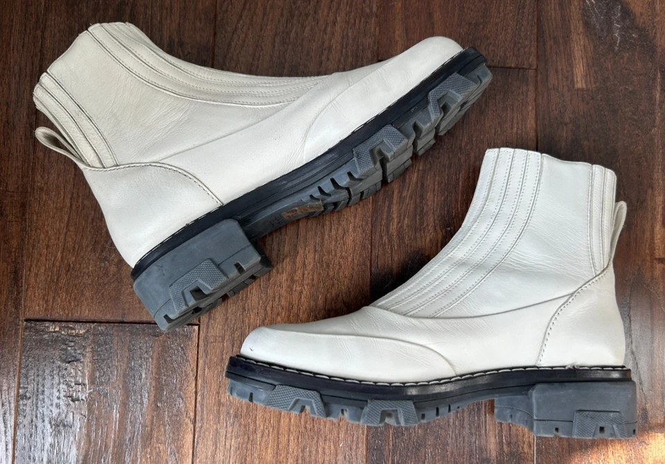 Botines de cuero blanco antiguo Rag & Bone SHAWN 39 suela Chelsea EE. UU. 9 Foto 2 de 4