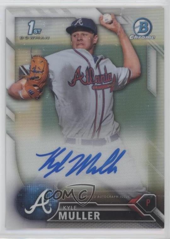 2016 Bowman Draft Chrome Pick Refractor 7/499 Kyle Muller #CDA-KM Auto 5c9