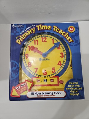 Learning Resources New Improved Digital/Analog Teacher Clock,  #LER 2996, Sealed