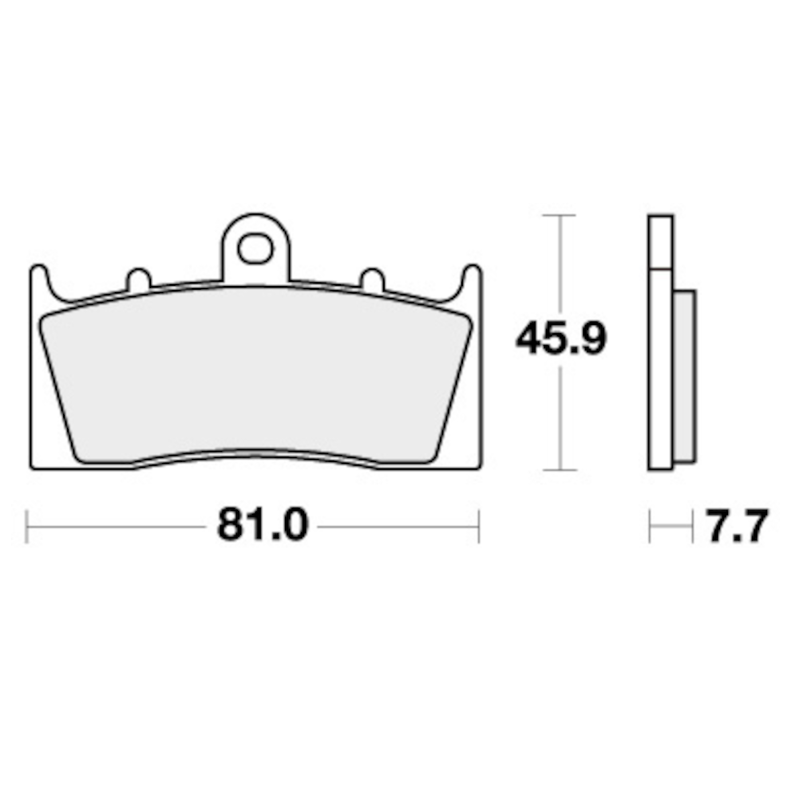 BAR Of Brake SBS p743-hs for Moto Spare Parts Accessories Pieces Refills - Image 2