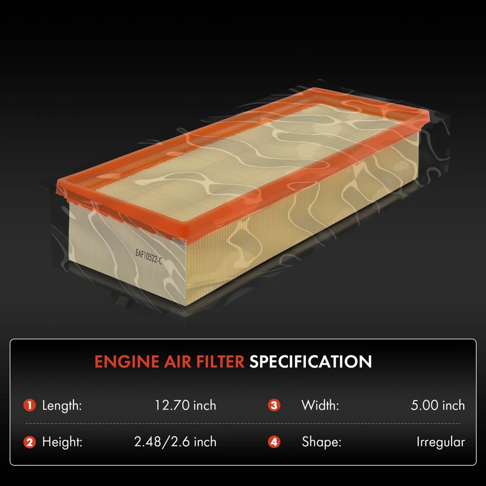 2x Filtro de aire del motor para Audi A4 A4 Allroad A4 Quattro Q5 A5 Quattro Allroad Foto 2 de 4