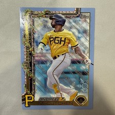 2025 Topps Holiday Baseball Andrew McCutchen Light Blue Glitter Pirates NM #H79