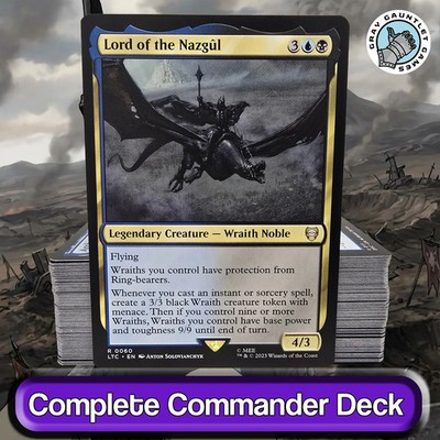 Lord of the Nazgul COMMANDER DECK Spellslinger Wraith Token MTG Custom Edh Magic