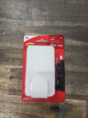 3M Command Extra Large Plastic Hook 4.7 in. L 1 pk #17011-ES QTY 20