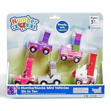 Numberblocks Numberblocks Miniature Car Figure Set 6-10 Character Cars 5-Piece