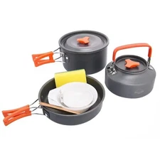 NNEOBA Camping Cookware Tableware Set Black