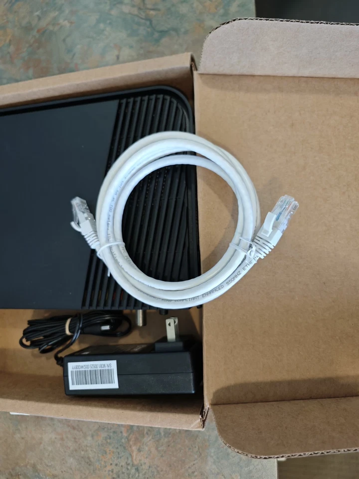 Arris Frontier NVG468MQ Ethernet Gateway Wi-Fi Modem Router with power adapter - Image 2 of 4