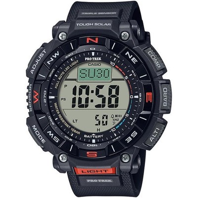 CASIO PRO TREK PRG-340-1JF Black Tough Solar Compass Outdoor Digital Men Watch 