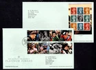 GB - 2022 Queens Platinum Jubilee Set + Booklet Pane on 2 x First Day Cover