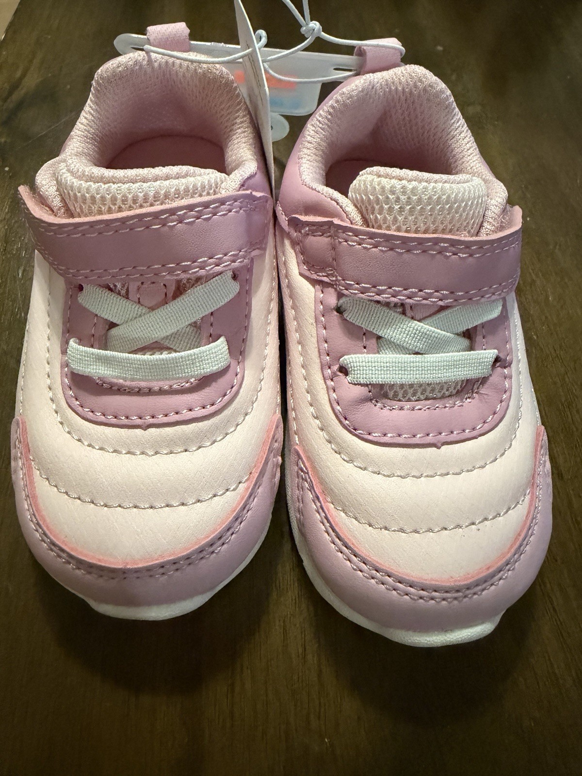Carters Girls Size 4 Pink Sneakers Soft Soles For Learning To Walk