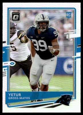 2020 Donruss Optic Prizm Yetur Gross-Matos Rookie Carolina Panthers #113