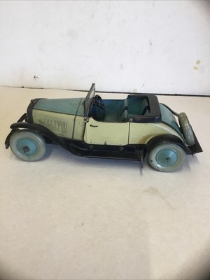 Burnett (Later Chad Valley) Tinplate Clockwork Open Tourer Car