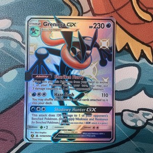 Pokémon TCG Greninja GX Hidden Fates SV56/SV94 Shiny Holo Rare Full Art NM