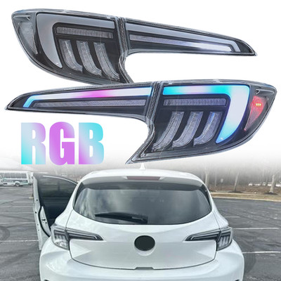 RGB Dynamic Color-tunable Tail Lights For Toyota 19-25 Corolla Hatchback 23+ GR