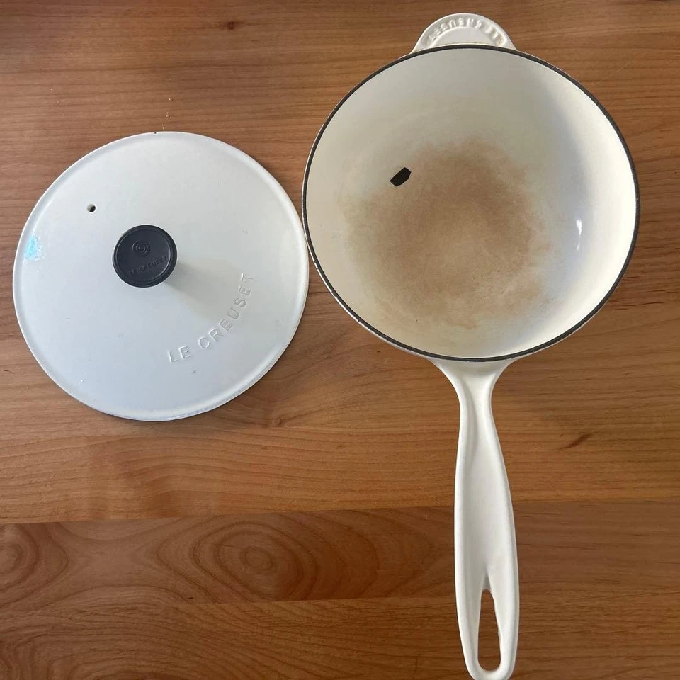 Le Creuset Saucier 21 Saucepan Frying Pan Stew Pan Japan Import Rare - Image 2 of 4