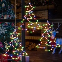 Therlan 3 StüCk Weihnachtsdeko Fenster Beleuchtet, 55 Led Weihnachtsbeleuchtung