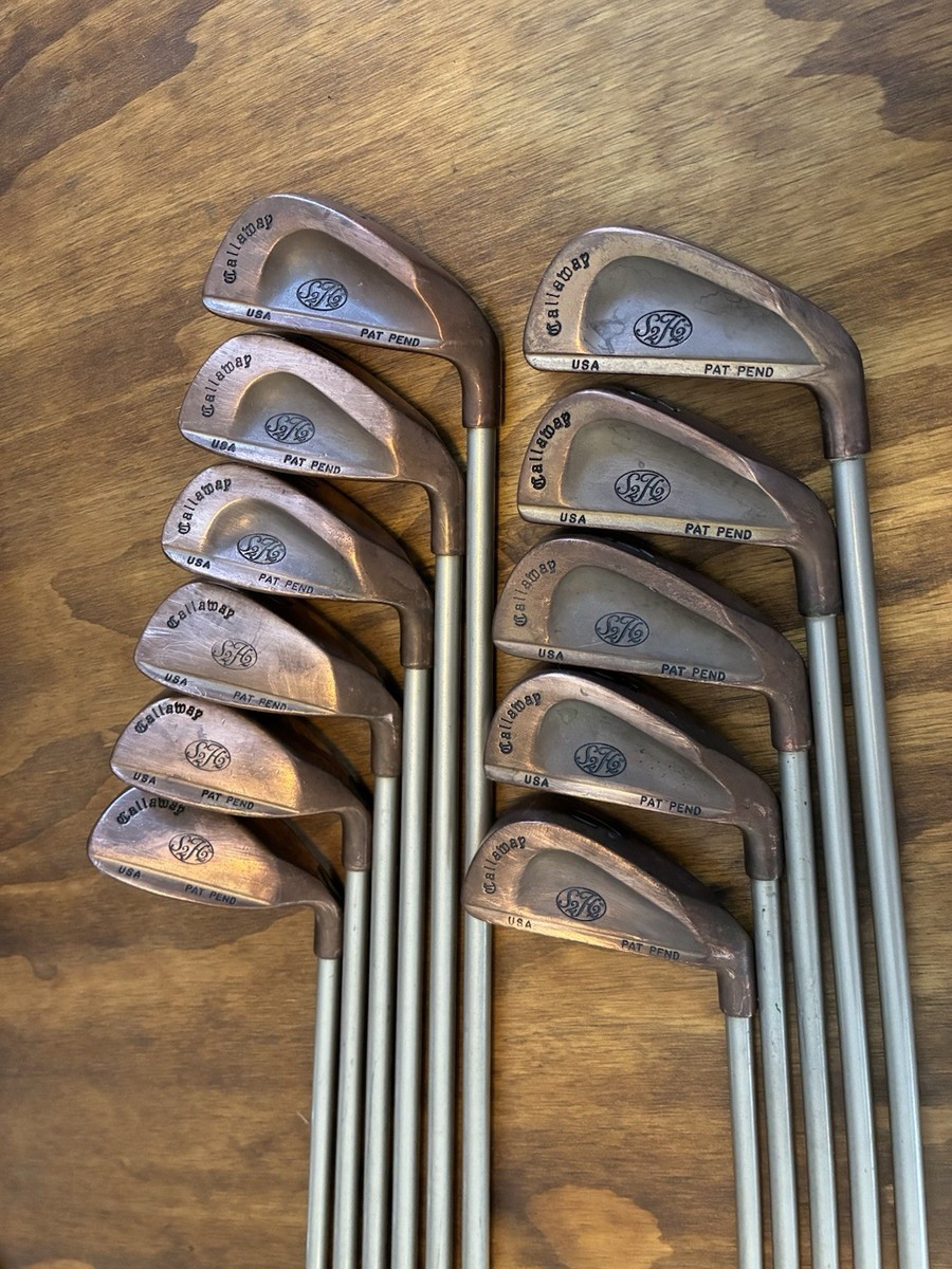 キャロウェイ S2H2 PAD PEND USA アイアンセット VINTAGE Vintage Callaway S2H2 USA Pat Pend BeCu Copper Iron Set / 2-PW-SW